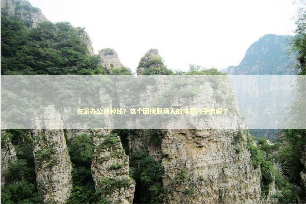 在家办公总掉线？这个困扰职场人的难题终于有解了 IT技术